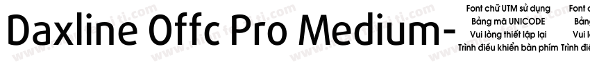 Daxline Offc Pro Medium字体转换
